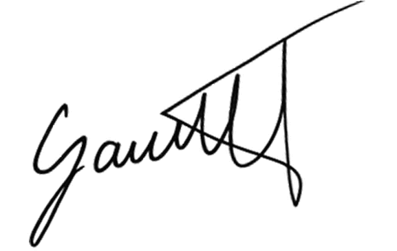 Wiktor Gawel handwritten signature